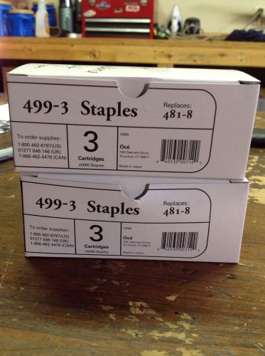 16 BOXES  OCE/IMAGISTIC/SHARP 499-3  STAPLES ( EA.  BOX PK. 3 CART. )