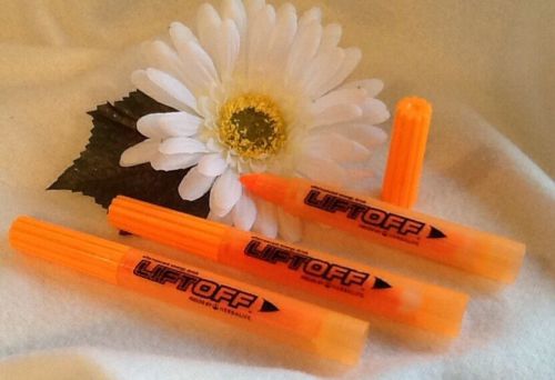 *NEW* (3) ORANGE HIGHLIGHTER MARKERS - LIFT OFF by HERBALIFE - Flourescent