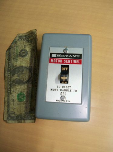 BRYANT ELECTRIC MOTOR SENTINEL SWITCH  MODEL 10003 NOS