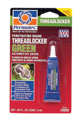 NEW! PERMATEX Penetrating Grade Threadlocker 6ML GREEN 29000