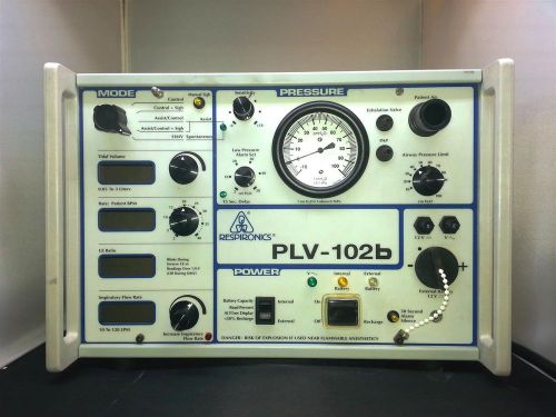 Respironics Lifecare Ventilator PLV-102B from a working environment, Used