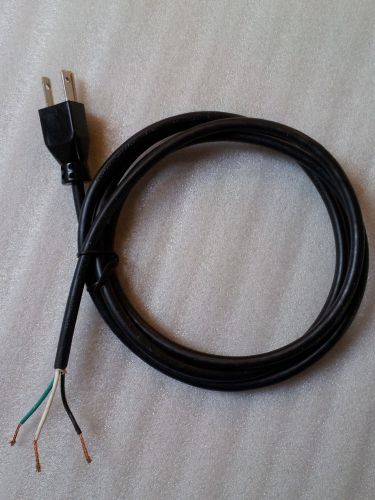 Power supply cords w/ pigtail, 6ft., 18 awg svt 3 wire 10a 125vac, black e58188 for sale