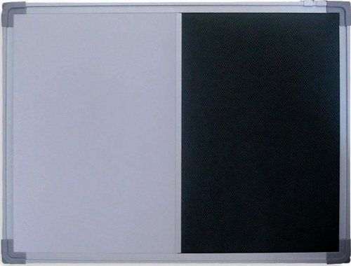 Dry Erase White Combination Board Fabric Office School 18x24 Aluminum Frame NIB