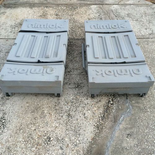 Two nimlok shipping flat packer containers for sale