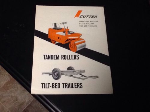 Cutter rollers and tilt bed trailers sales brochure for sale