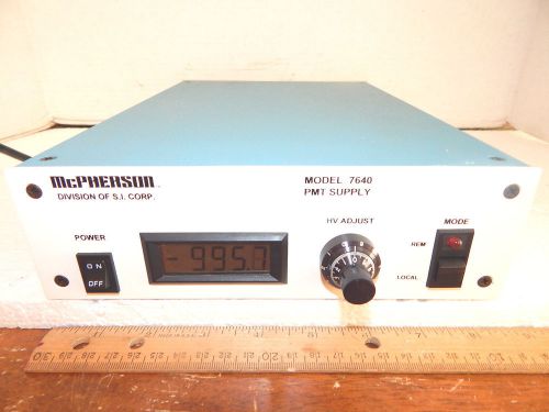 McPherson 7640 PMT Photomultiplier Tube Power Supply, -1000 Volts!