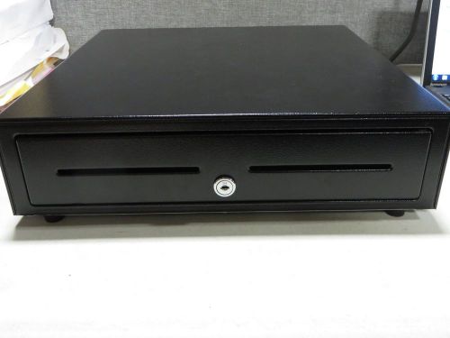 Apg vasario 16&#034;  square cash drawer black vb320-bl1616  register till for sale