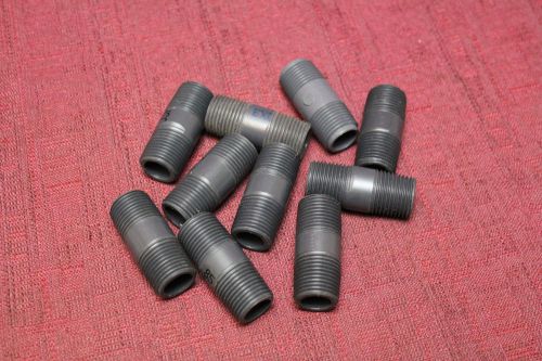 1/2&#034; x 2&#034; pvc sch 80 threaded nipple 882-020 ( lot of 10 ) new for sale