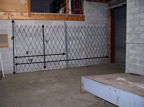 Double Folding Security Gate 16&#039;W X 8&#039;H