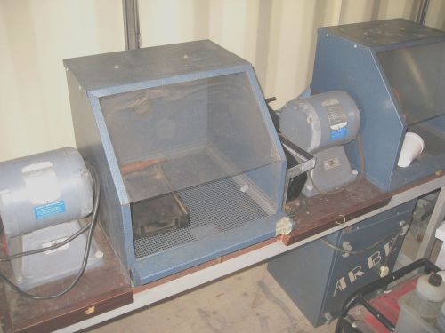 ARBE BENCH GRINDER DUAL MOTOR &amp; VACUUM SYSTEM