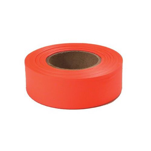 Empire Level Flagging Tapes - 77002 glo-orange 1&#034;x200&#039;plastic flagging tape