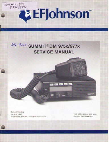 Johnson Service Manual SUMMIT DM 975x/977x
