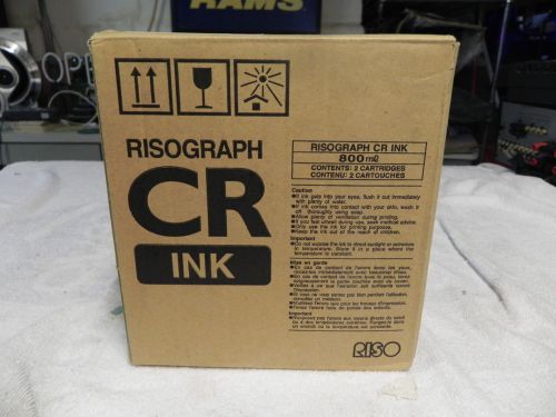 2PK of  Red CR Risograph Ink CR1600 1610 1630 Digital Duplicator Ink Riso S2494