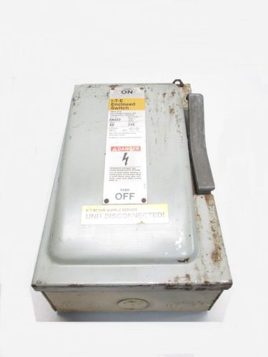 ITE SN422 VACU-BREAK CLAMPMATIC 60A 240V-AC 3P FUSIBLE DISCONNECT SWITCH D492749