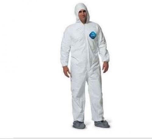 Dupont tyvek hooded coverall ty 127 swh xl 002500 box of 23 for sale