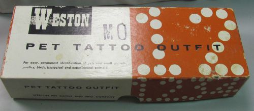 Vintage Weston Mfg. &amp; Supply Co. Pet/Small Animal Tattoo Kit NO RESERVE