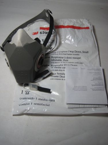 3m 6000 series small half mask drop down respirator 9gfv4 6100dd nib for sale