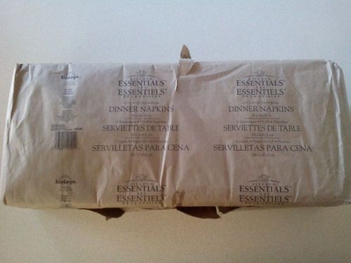 ecologo 2-Ply 15x16 1/8 fold, White 375/Pack dinner napkins kitchen essentials