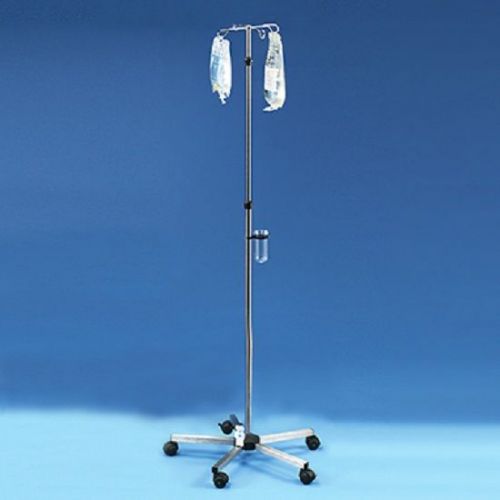 Health care logistics iv pole with spring loaded adjuster  - 1 each for sale