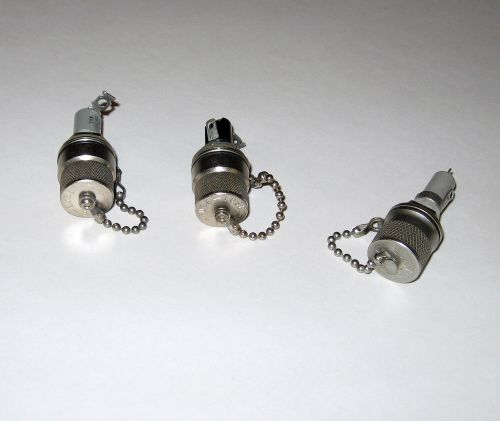 (3) Panel Mount Fuse Holders with Screw-on Covers 3AG 20A 250V Clean TESTED