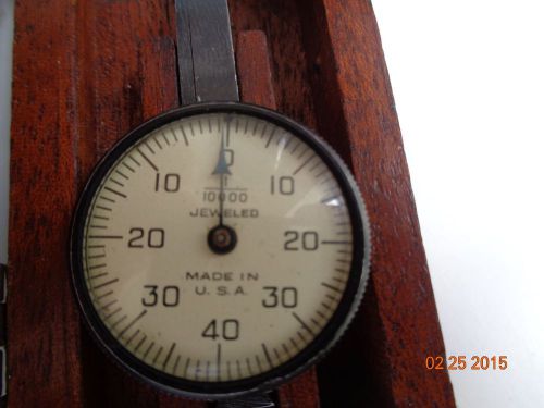 Vintage Antique Brown &amp; Sharpe Dial Test Indicator with Case with 5 probes.