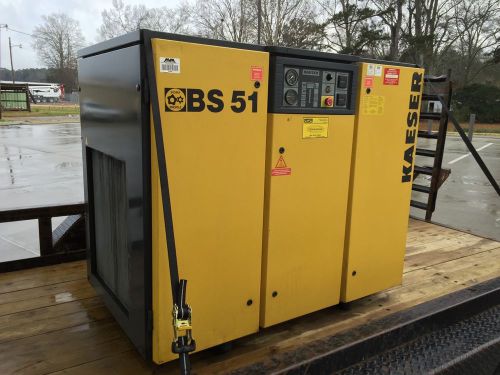 Kaeser bs 51 commercial air compressor low hours excellent condition 195 cfm for sale