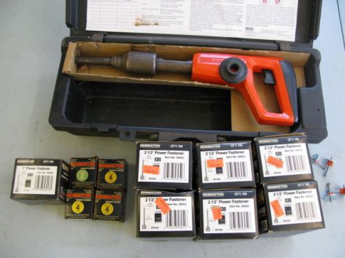 REMINGTOPN POWER ACTUATED GUN MOD# 490 GREAT CONDITION WITH EXTRAS