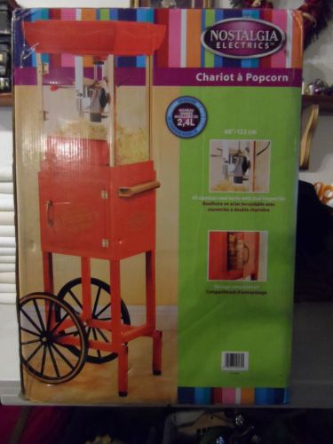 Old Fashioned Movie Time Theater Popcorn Kettle Cart Machine Maker