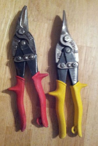 Wiss m3 straight-cut compound action aviation snips &amp; m1 left hand cut for sale