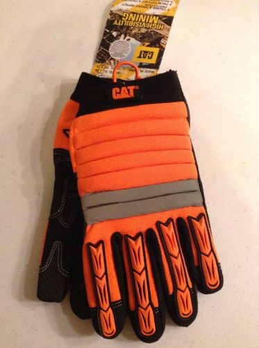 Caterpillar Polyester/nylon High Visibility Mining Gloves. Large. E24