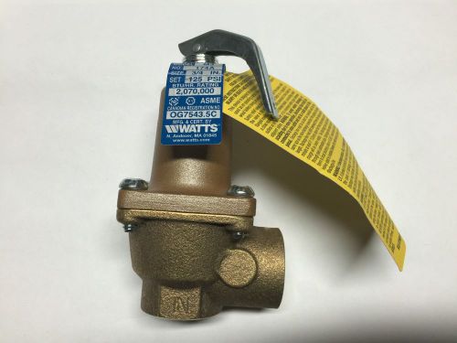 Watts pressure relief valve 3/4 174a 125psi m3 / 3/4&#034; f x 3/4&#034; f for sale