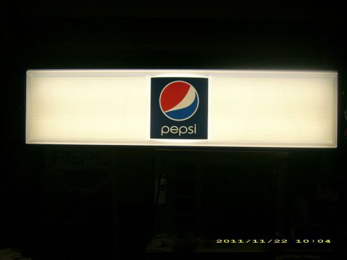 6ft pepsi-cola lighted menu board sign! w/letters &amp; numbers sets! for sale