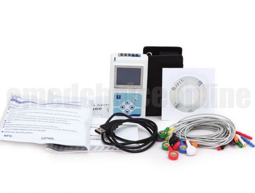 12-channel ecg ekg holter monitor system new version software factory cs-12cl for sale