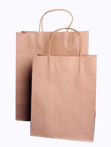 10x5x13&#034;-Natural kraft paper bag with two rope handle,Shopping Bag,Gift Bags.