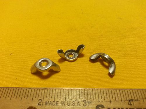 25 -  wing nuts steel nickel plated, size 8-32 birnbach for sale