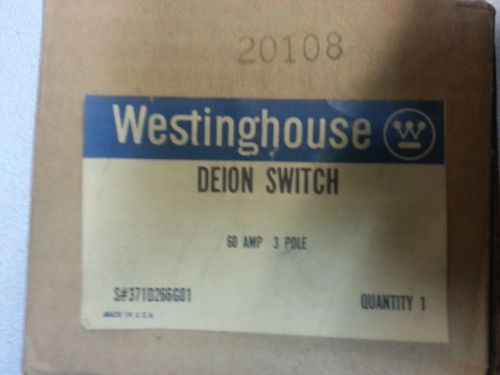 WESTINGHOUSE 371D266G01 60AMP DE-ION SWITCH 3POLE NEW