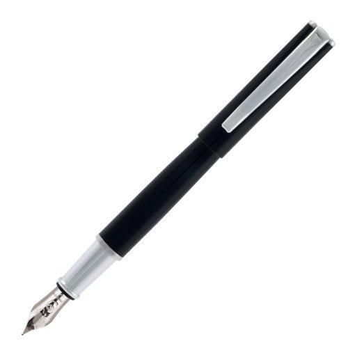 Monteverde impressa, fountain pen, black w/chrome trim, stub nib for sale