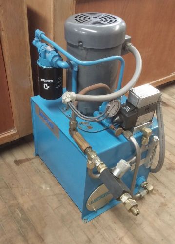 Vickers hydraulic power unit - 5 gal, 3000 psi, 5hp motor for sale