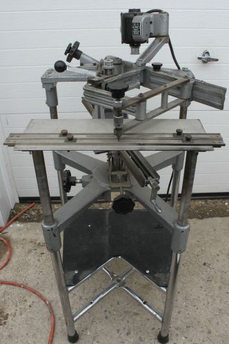 Gravograph New Hermes TX-A Manual Engraving Machine w/ floor stand