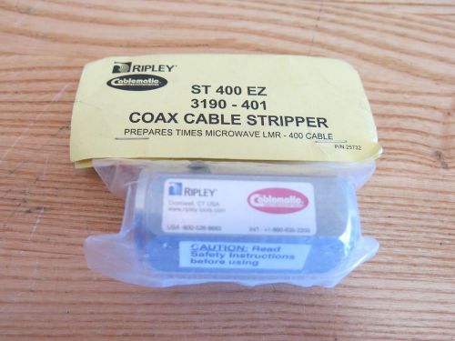 Ripley Cablematic ST-400-EZ LMR-400 Coax Cable Stripper-New In Bag