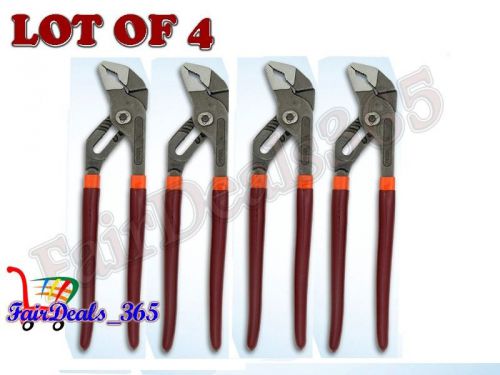 LOT OF 4 PCS 8&#034; PLIERS TONGUE GROOVE WATER PUMP SLIP JOINT VISE GRIP BRAND NEW