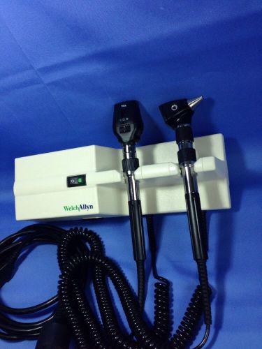Welch Allyn Otoscope Ophthalmoscope 767 Transformer With Power Cord And Heads