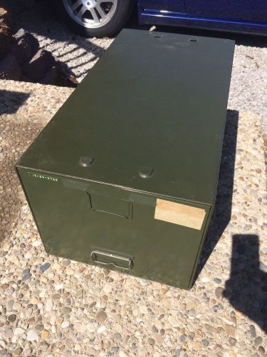 VTG Safe-T-Stak  1 Drawer Stackable  Cabinet- Military Industrial 24&#034;