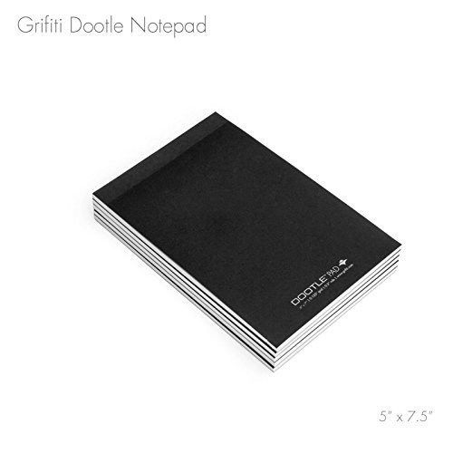 Grifiti Dootle Pad 5&#034; X 7.5&#034; Mini Junior Legal 5 Pack Black Craft Cover Fits ...