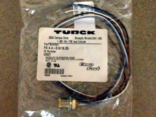 Fs 4.4-0.5/18.25 (u9507) turck eurofast connector, male receptacle, front mount for sale
