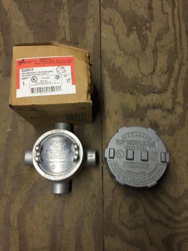 NEW CROUSE-HINDS GUAX16 CONDUIT OULET BOX 1/2&#034; GUAX-16 And Appleton GRUE 1/2&#034;