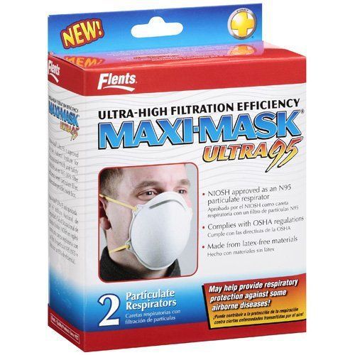 8 flents maxi-mask ultra 95 particulate respirators n95 new osha approved for sale