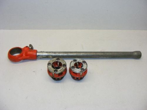Ridgid 00-r pipe threader with 2 cutters / dies  3/4&#034; 1/2&#034; for sale