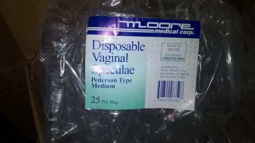 One Case Moore Medical Corporation 08359 Disposable Vaginal Speculum, Medium 100