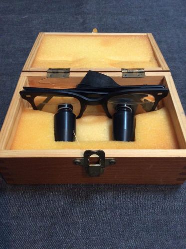 The Designs for Vision&#039;s Glasses Surgical Telescopes Custom Made - Wooden Case